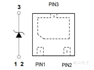 ESDD24VP1 DFNWB2x2-3L 封装图