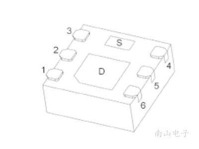 CJMN2012 DFNWB2x2-6L 封装图