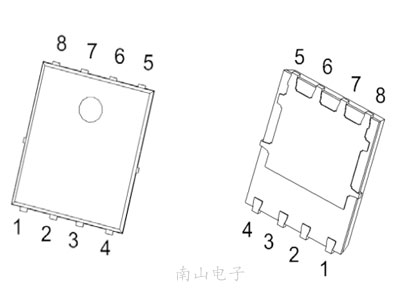 CJAC65SN10 PDFNWB5x6-8L 封装图