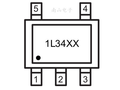 ESDF5V0J4 SOT-353 封装图
